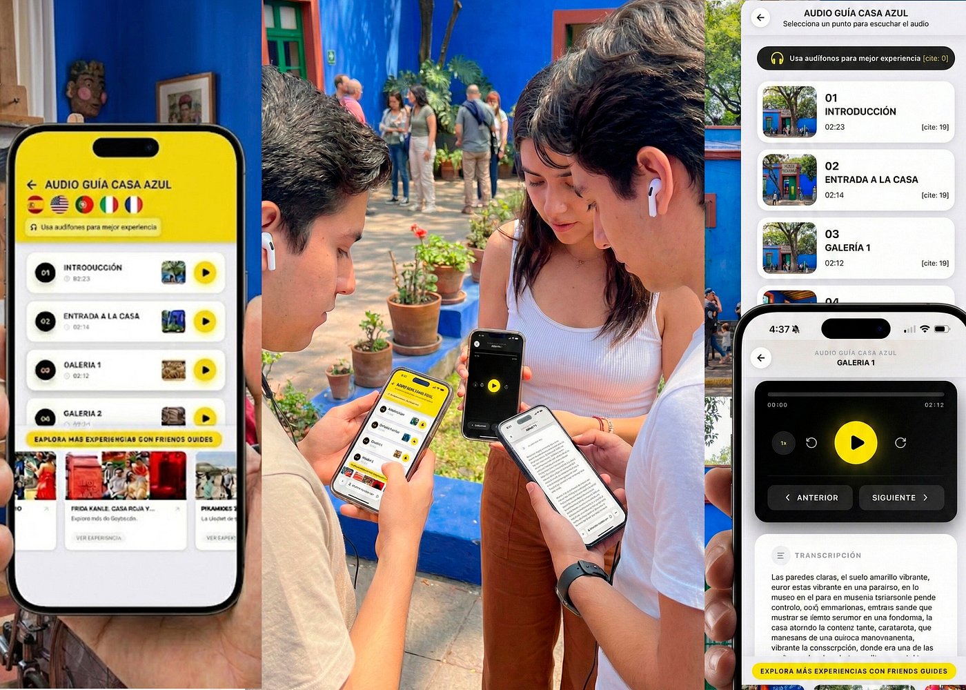 Casa Azul audioguide 5 languages