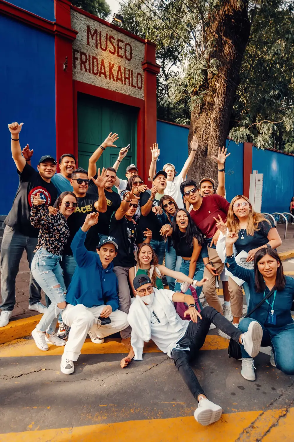 Grupo de viajeros en el tour