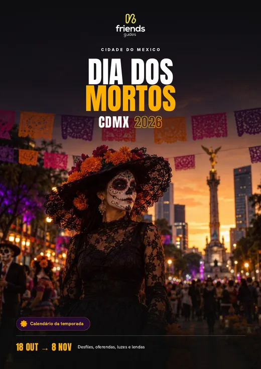 Capa do guia Dia dos Mortos Cidade do México 2026